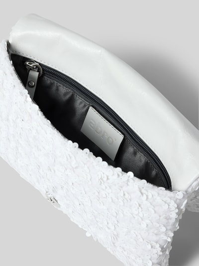 Abro Clutch mit Paillettenbesatz Weiss 5