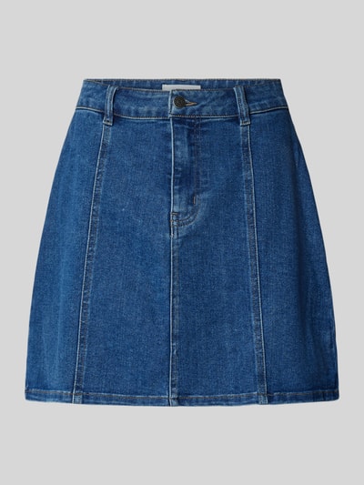 Object Spódnica jeansowa z ozdobnymi szwami model ‘Carol’ Niebieski 2