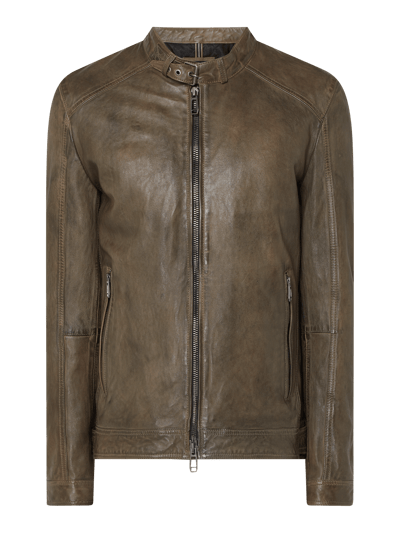 JOOP! Collection Leren jack met wattering  Taupe - 2