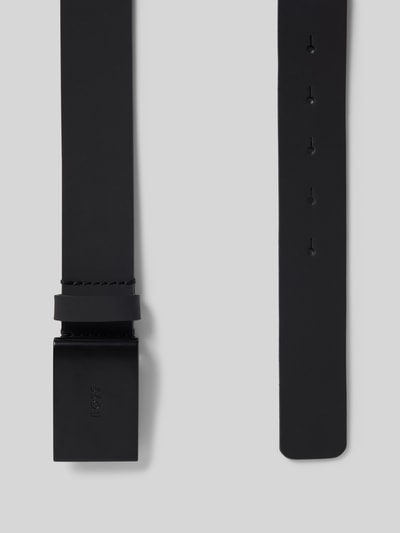 BOSS Riem van echt runderleer, 'TION -GOM' Zwart - 3