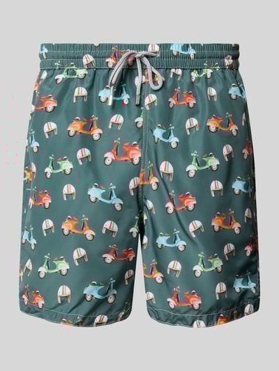 Zeybra Badehose mit elastischem Bund Oliv 1