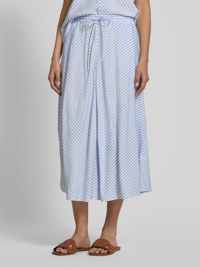 Tommy Hilfiger Spódnica midi o linii A z mieszanki wiskozy Jasnoniebieski 4