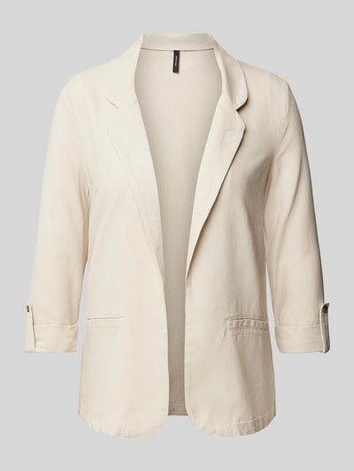 Vero Moda Loose Fit Kurzblazer aus Viskose-Leinen-Mix Modell 'JESMILO' Sand 2