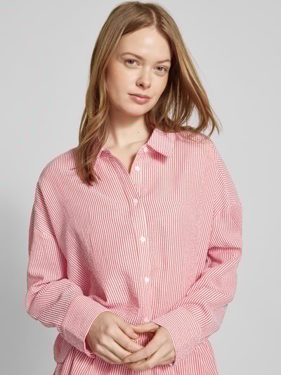 A-view Regular Fit Hemdbluse mit Knopfleiste Rot 3