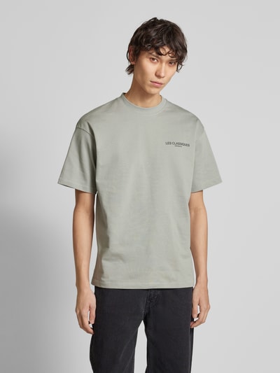 Only & Sons T-Shirt mit Label-Print Hellgrau 4