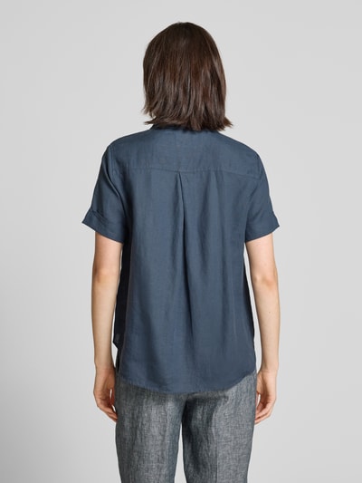 Marc O'Polo Regular Fit Bluse aus reinem Leinen Marine 5