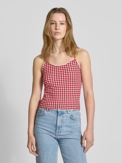 Noisy May Top mit Zierschleifen Modell 'STELLA' Rot 4