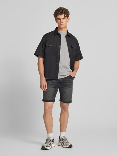 ONLY & SONS Regular Fit Jeansshorts aus Baumwoll-Mix Modell 'PLY' Black 1