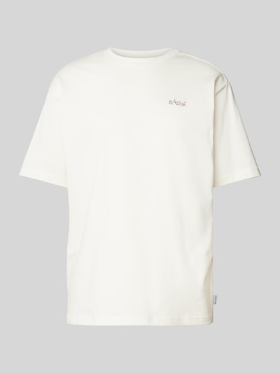 Mazine T-Shirt mit Label-Stitching Offwhite 1