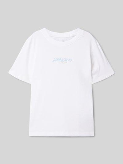 Jack & Jones T-Shirt mit Label-Print Modell 'TAVIRA' Weiss 1