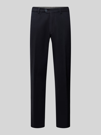 Hiltl Regular fit chino van katoenmix model 'PEAKER' Marineblauw - 1