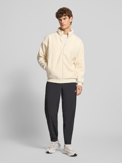 adidas Sportswear Fleecejack met opstaande kraag en labelstitching Offwhite - 1