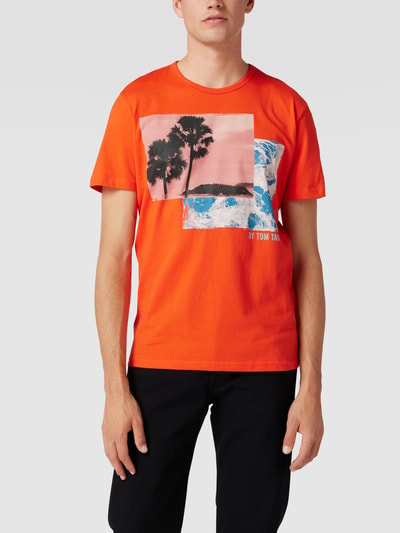 Tom Tailor T-Shirt mit Motiv-Print Rot 4