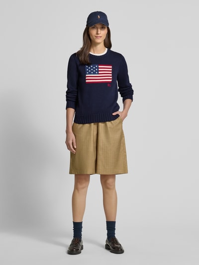 Polo Ralph Lauren Strickpullover mit Motiv-Stitching Marine 1