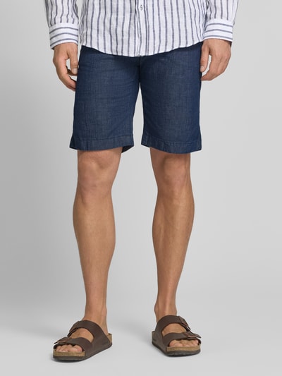 Pierre Cardin Regular Fit Bermudas in Denim-Optik mit Paspeltasche Dunkelblau 4