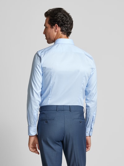 BOSS Slim fit zakelijk overhemd met kentkraag, model 'Hank' Bleu - 5