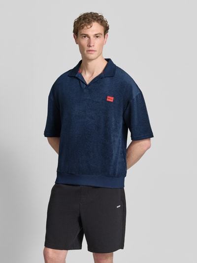 HUGO Regular Fit Poloshirt aus Baumwoll-Mix Modell 'TERRANCE' Marine 4