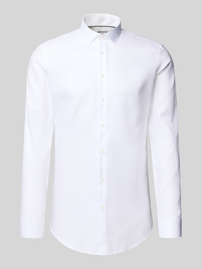 Jake*s Slim Fit Business-Hemd mit Kentkragen Weiss 2