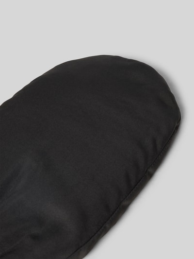 Loevenich Regular fit wanten met elastische details, model 'Regen' Zwart - 3