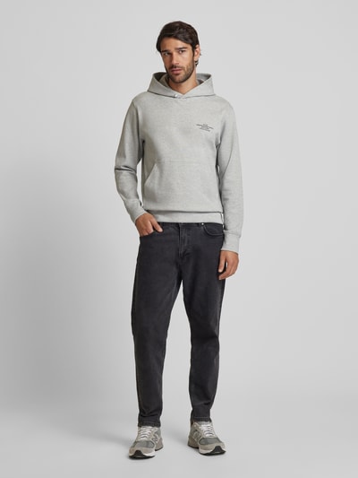 Jack & Jones Premium Hoodie met labelprint, model 'BLACHAD' Middengrijs - 1