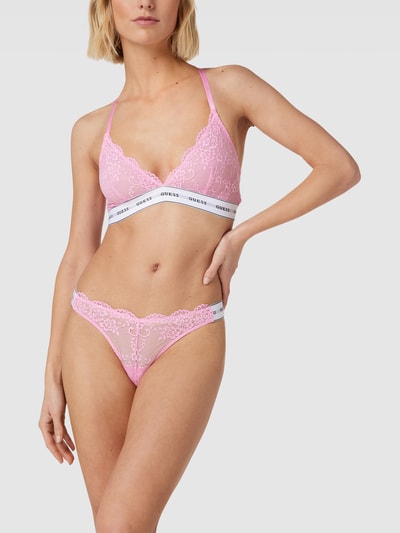 Guess BH mit elastischem Logo-Bund Modell 'BELLE TRIANGLE' Rosa 3