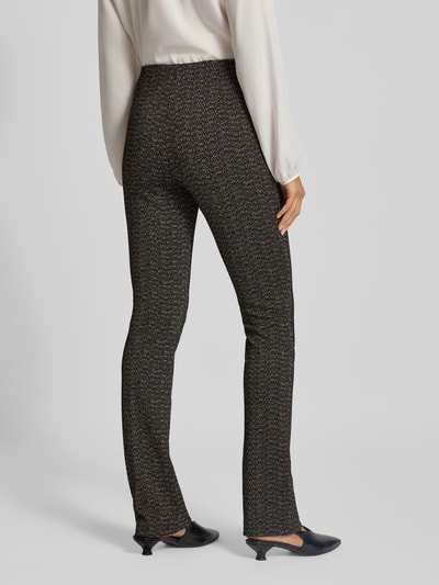 Marc Cain Bootcut stoffen broek met persplooien, model 'FREDERICA' Zwart - 5