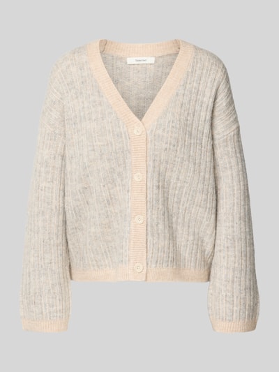 Selected Femme Relaxed Fit Strickpullover aus Woll-Mix mit Alpaka-Anteil Modell 'FALVA' Beige 2