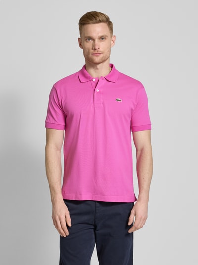 Lacoste Classic Fit Poloshirt mit Baumwollanteil Pink 4