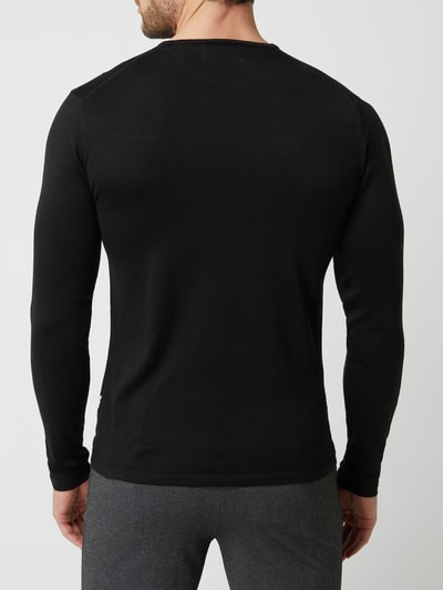 Casual Friday Pullover van wolmix Zwart - 5