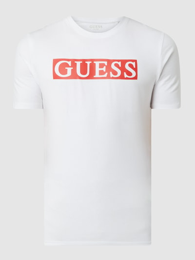 Guess T-Shirt mit Logo-Print - Exklusiv bei uns erhältlich Weiss 2