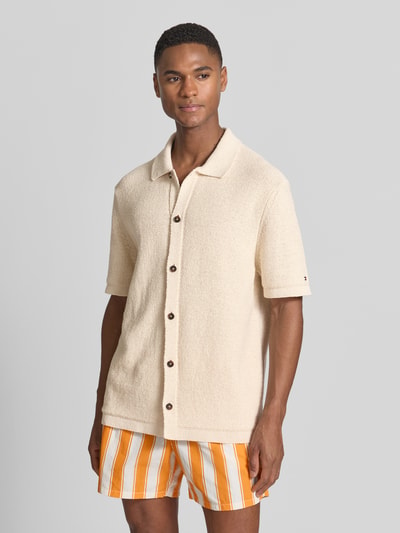 Tommy Hilfiger Regular Fit Freizeithemd aus Bio-Baumwoll-Mix Sand 4