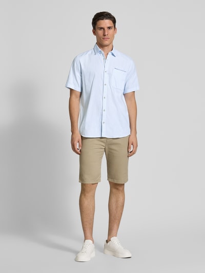 Tom Tailor Regular Fit Freizeithemd aus reiner Baumwolle Hellblau 1
