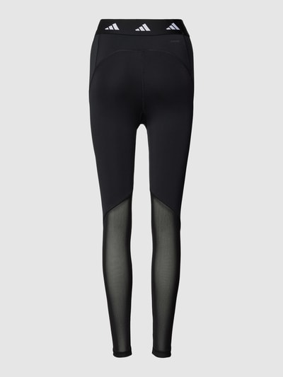 Adidas Training Tight fit sportlegging met elastische band met label, model 'STASH' Zwart - 3