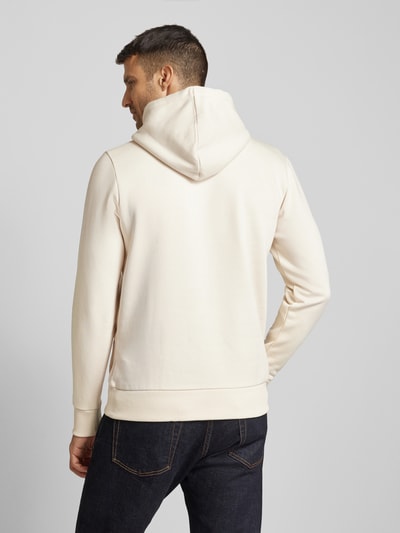 Tom Tailor Regular Fit Hoodie aus Baumwoll-Mix mit Logo Print Offwhite 5