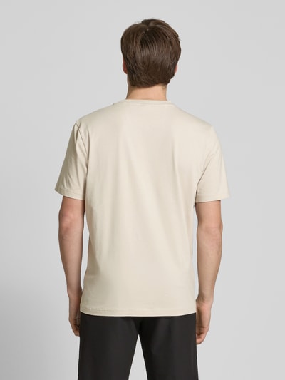 BOSS Green T-Shirt mit Label-Print Beige 5