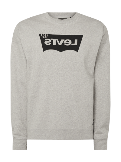 Levi's® Line 8 Oversized Sweatshirt mit Logo-Print  Mittelgrau Melange 2