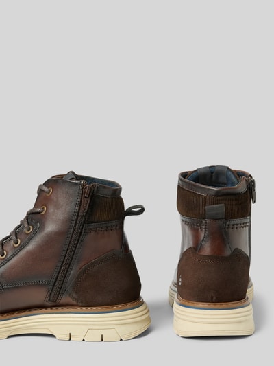BULLBOXER Schnürstiefel mit Label-Details Dunkelbraun 2