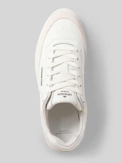 Copenhagen Sneaker aus echtem Leder mit Logo-Detail Weiss 3