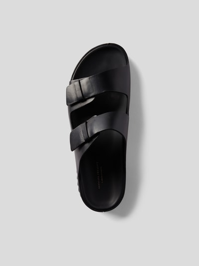 Officine Creative Pantoletten aus Leder Schwarz 4