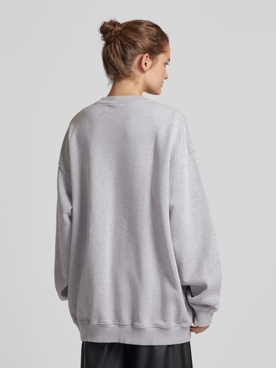 Karo Kauer Oversized sweatshirt met labelprint Lichtgrijs - 5