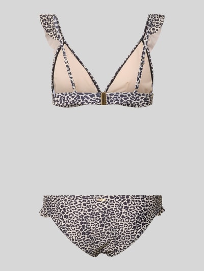 Produktfoto, Bikini-Set im Allover-Look mit Rüschen von Shiwi, Damen Bikini aus Material-Mix mit Stretch-Anteil, Körpernahe Passform, Modell 'BOBBY'