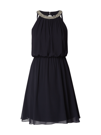 Jake*s Cocktail Cocktailkleid aus Chiffon mit Zierperlen  Marine Melange 2