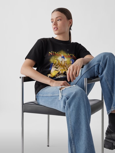Nina Ricci T-Shirt mit Motiv-Print Black 3