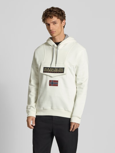Napapijri Bluza z naszywką z logo model ‘BURGEE WINT’ Biały 4
