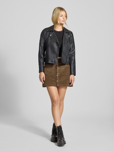 Only Spódnica mini sztruksowa z mieszanki bawełny model ‘AMAZING GLOBAL’ Piaskowy 1