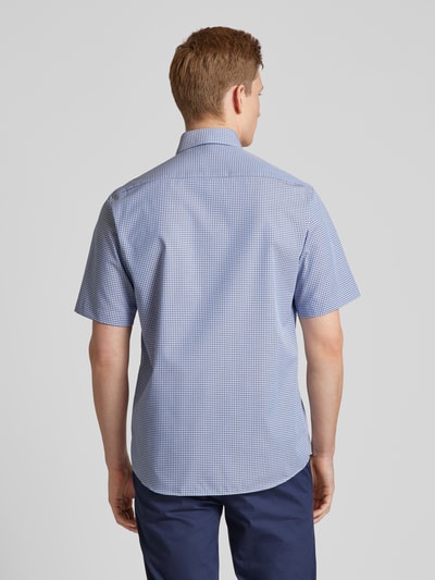Eterna Comfort fit zakelijk overhemd met vichy-ruit Zand - 5