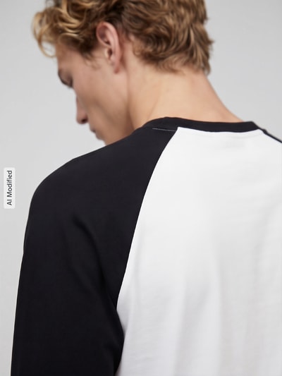 ONLY & SONS Relaxed Fit Longsleeve aus reiner Baumwolle Modell 'HEATON' Offwhite 3