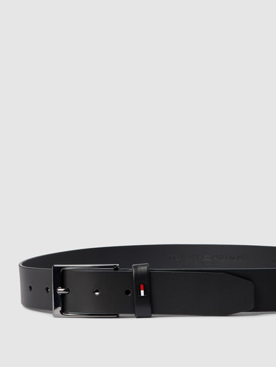 Tommy Hilfiger Leren riem met doornsluiting van metaal, model 'LAYTON LEATHER' Zwart - 2