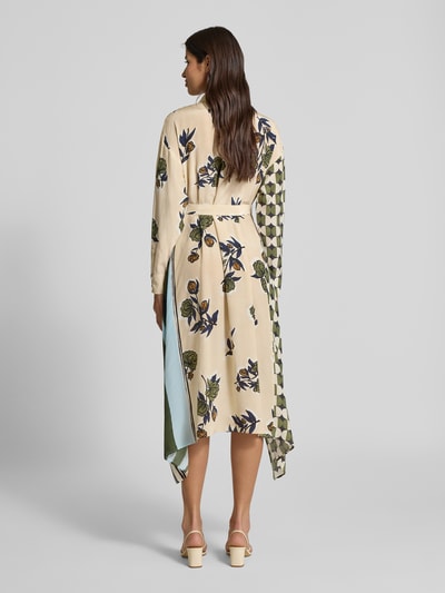 Weekend Max Mara Tailliertes Blusenkleid aus reiner Seide Modell 'PASSO' Beige 5