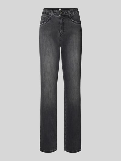 Brax Straight fit jeans met steekzakken, model 'CAROLA THERMO' Donkergrijs - 2